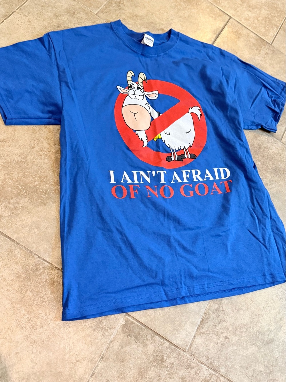 I AIN'T AFRAID OF NO GOAT CUBS BILL MURRAY T-SHIRT OFFICIAL Size Large